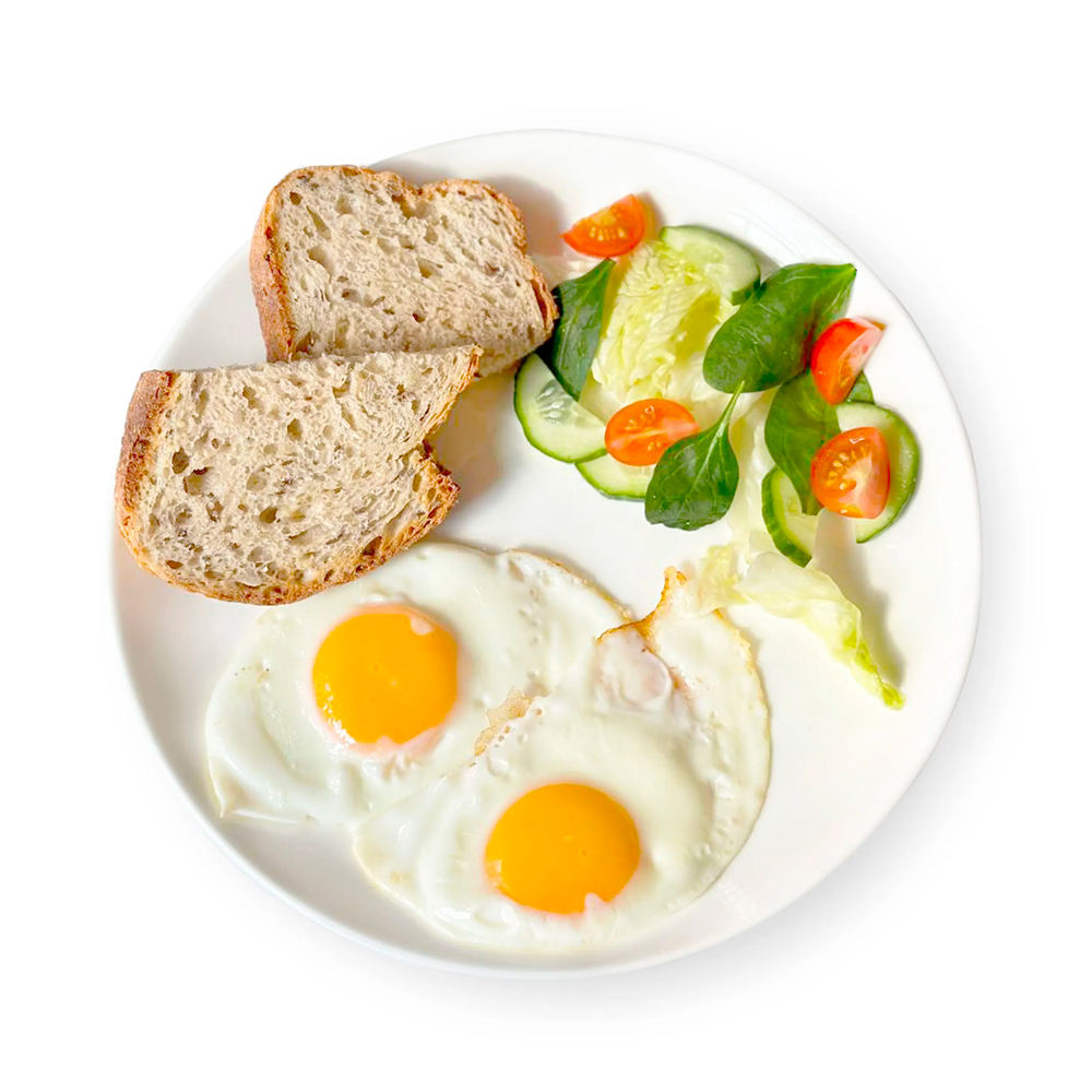 Яичница с овощами Яичница с овощами